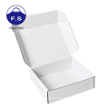 Custom printed white corrugated colored shipping boxes